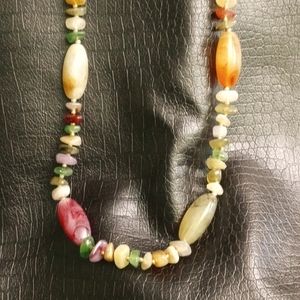 Natural stone necklace